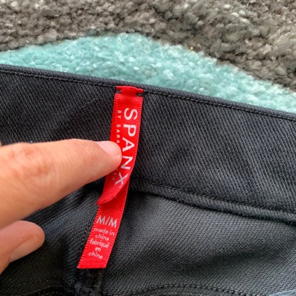 SPANX Black Jeggings - Picture 1 of 4